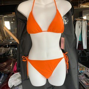 Juicy Couture Orange Triangle Bikini Set (M)